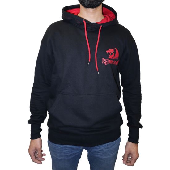 Picture of REDRAGON HOODIE WITH FRONT and BACK LOGO - BLACK - MEDIUM