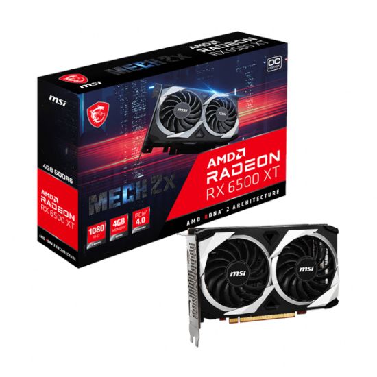 Picture of MSI Radeon RX 6500 XT MECH 2X 4G OC GDDR6 64-BIT Graphics Card