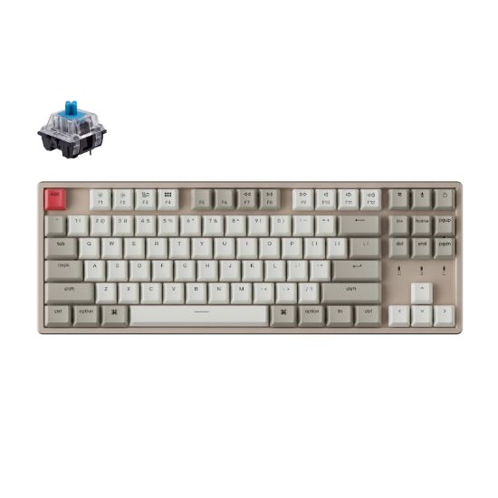 Picture of KeyChron K8 87 Key Keychron Aluminium Frame Mechanical Keyboard Non-Backlit Blue Switches