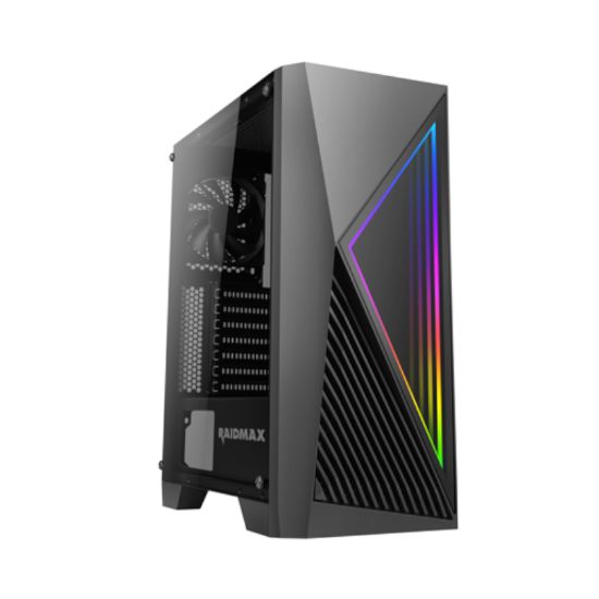 Picture of Raidmax S811TBF ATX|Micro-ATX|ITX ARGB Mid-Tower Gaming Chassis - Black