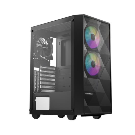 Picture of Raidmax X902TBF ATX|Micro-ATX|ITX ARGB Mid-Tower Gaming Chassis - Black