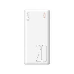 Picture of Romoss Simple 20 20000mAh Input: Type C|Lightning|Micro USB|Output: 2 x USB Power Bank - White