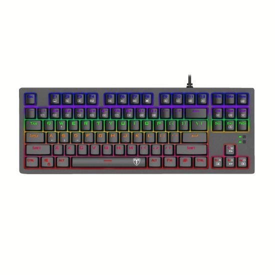 Picture of T-Dagger BALI Tenkeyless Rainbow LED Mechanical Gaming Keyboard - Black