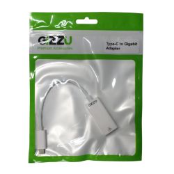 Picture of GIZZU USB-C to Gigabit Adapter Polybag - White