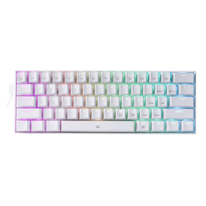 Picture of REDRAGON DRAGONBORN Wired Mechanical Keyboard RGB 67Key Design - White