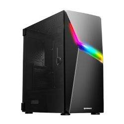 Picture of Raidmax F03 ATX | Micro-ATX | Mini-ITX ARGB Mid-Tower Gaming Chassis - Black