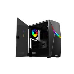 Picture of Raidmax F03 ATX | Micro-ATX | Mini-ITX ARGB Mid-Tower Gaming Chassis - Black