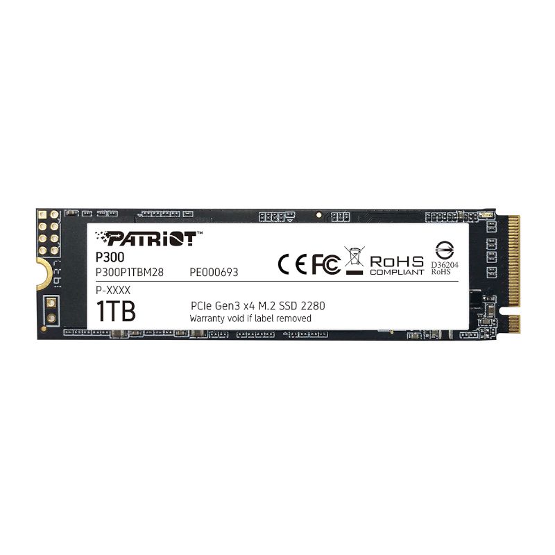 Picture of Patriot P300 1TB M.2 PCIe NVMe SSD