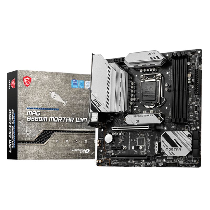 Picture of MSI B560M MORTAR WIFI Intel B560 M-ATX Gaming Motherboard