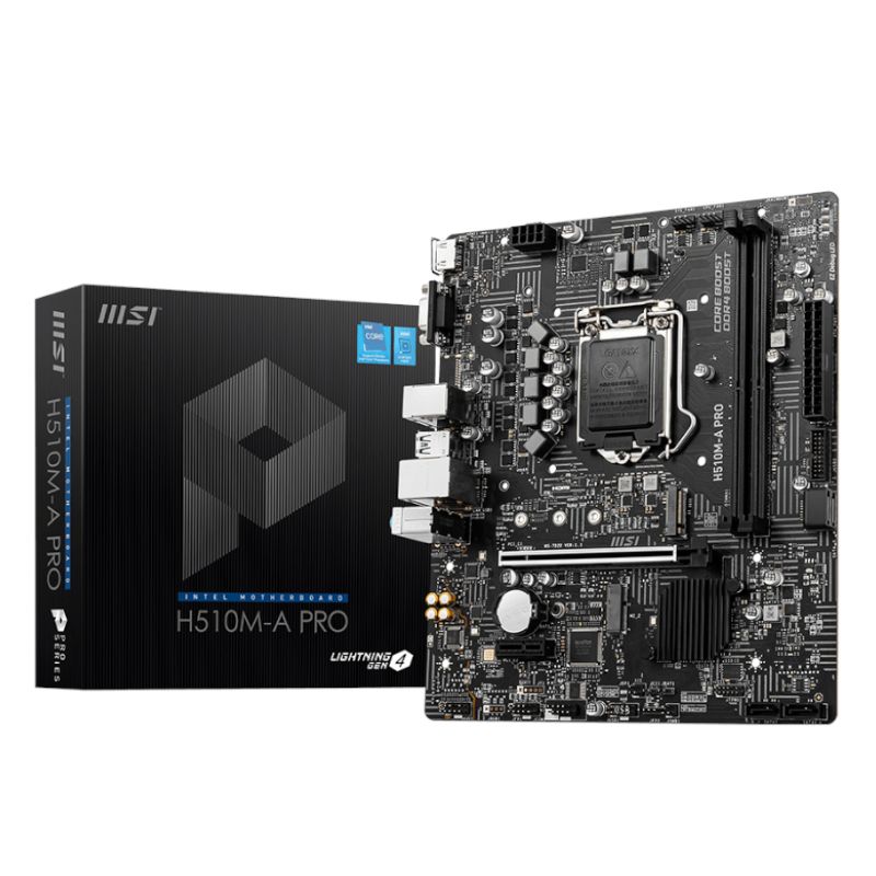 Picture of MSI H510M-A PRO Intel LGA1200 M-ATX Motherboard