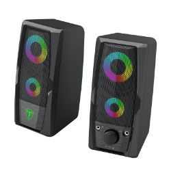 Picture of T-Dagger T-TGS550 2 x 3W|3.5mm|USB|RGB Speakers - Black