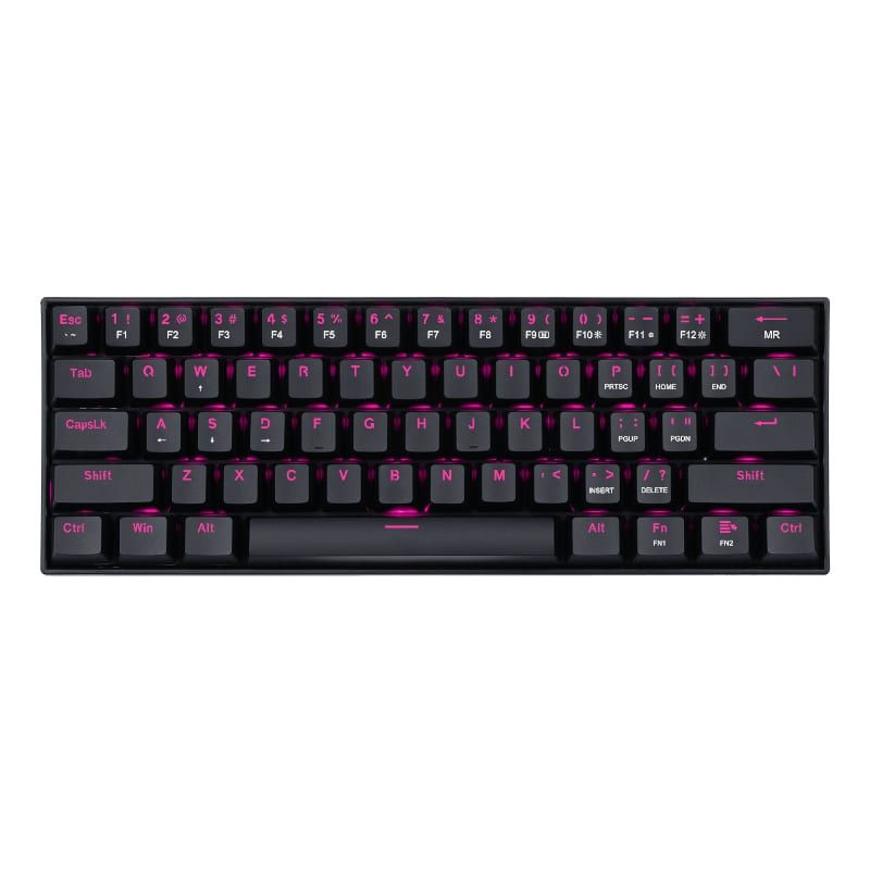 Picture of REDRAGON DRAGONBORN Wired Mechanical Keyboard Red LED 67Key Design - Black