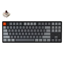 Picture of KeyChron K8 87 Key Aluminium Frame Hot-Swappable Gateron Mechanical Keyboard RGB Brown Switches