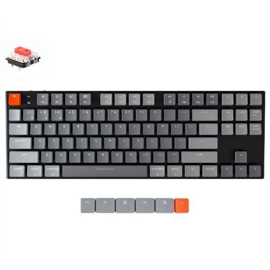Picture of KeyChron K1 87 Key Low Profile
 Gateron
 Mechanical Keyboard
 RGB Red