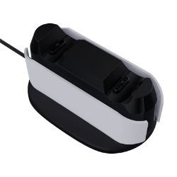 Picture of Sparkfox PlayStation 5 Design Dual Charging Dock - White/Black