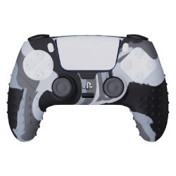 Picture of Sparkfox PlayStation 5 Silicone FPS Grip Pack Skin and Thumb Caps - Camo Grey