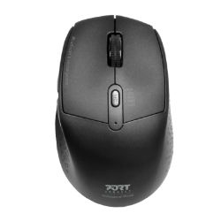 Picture of Port Wireless Rechargeable 1600DPI 5 Button Bluetooth Mouse - Black