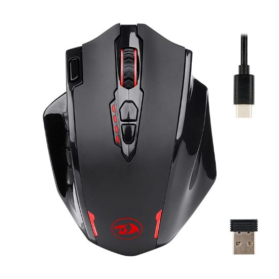 Picture of REDRAGON IMPACT ELITE Wireless MMO 16000DPI 18 Button|Ergonomic Design|RGB Backlit Gaming Mouse - Black