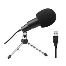 Picture of Fifine K668 Uni-Directional USB Condensor Microphone with Tripod - Black