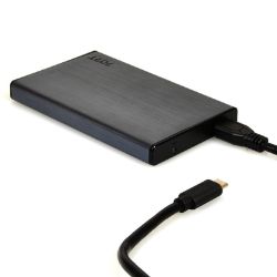 Picture of Port Connect 2.5" USB-C External HDD Enclosure Black