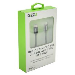 Picture of GIZZU USB-C to Micro USB 1m Cable Black